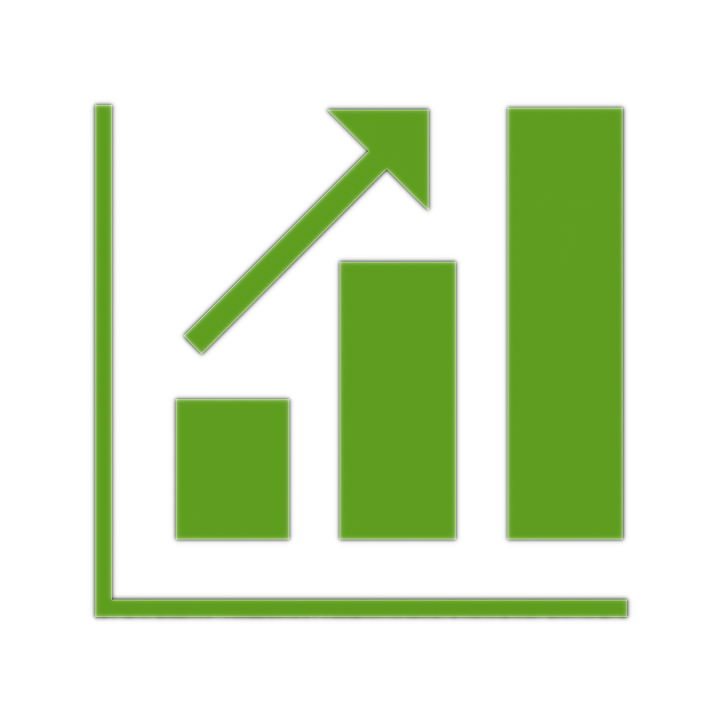 a chart up and to the right